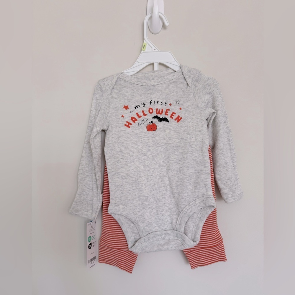 Carters My First Halloween 2 Piece Set Baby Size 0-3 Months